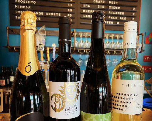 four bottles of wine