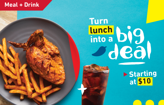 Nandos Limited Time Lunch Offer Downtown Silver Spring